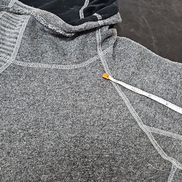 Prana Women's Lucia grey mock neck wool blend sweater pullover size S casual - Picture 9 of 10